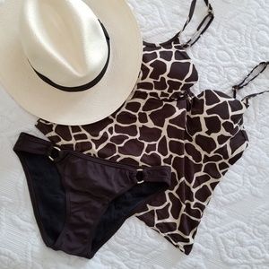 Animal print tankini